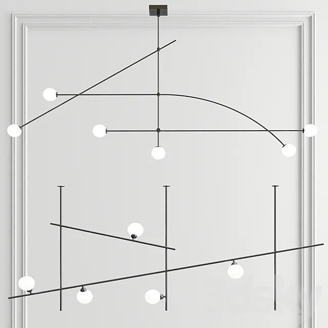 Tempo & Fabbian Chandelier 3ds Max
