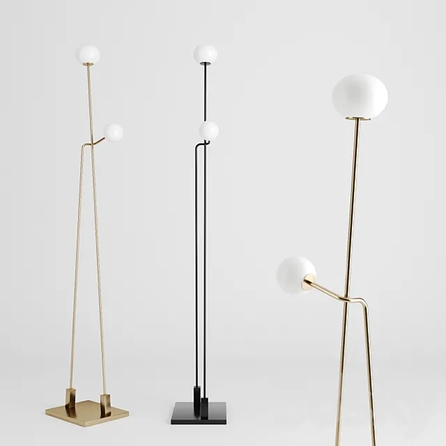 Tempo floor lamp by Atelier de troupe 3ds Max