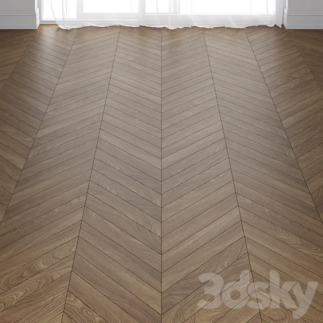 Tennessee Cherry Wood Parquet Floor in 3 types 3DS Max Model