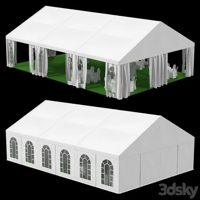 Tent 10x15m 3dsMax Model