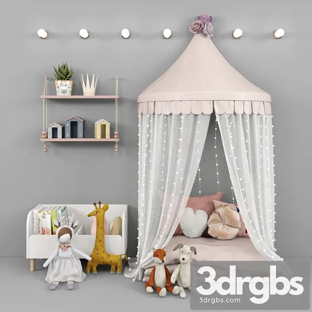 Tent and Decor for Children 3dsmax Download