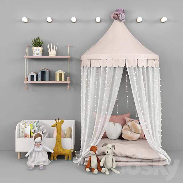 Tent and decor for children 3DSMax File
