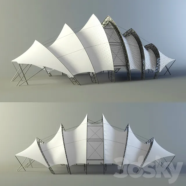 tent design (type 1) 3dsMax Model