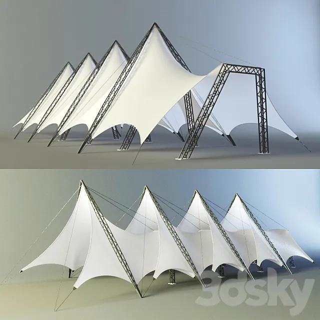 tent design (type 2) 3dsMax Model