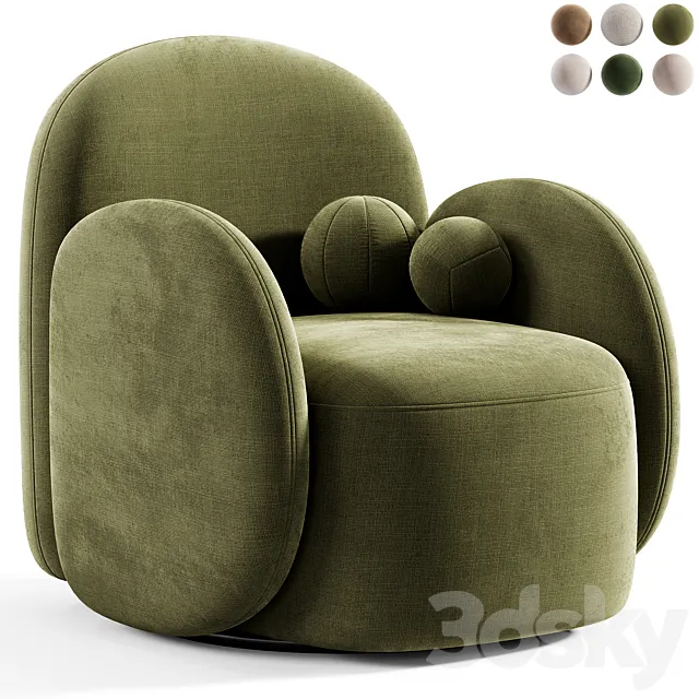 Teop swivel chair swivel Teop 3ds Max