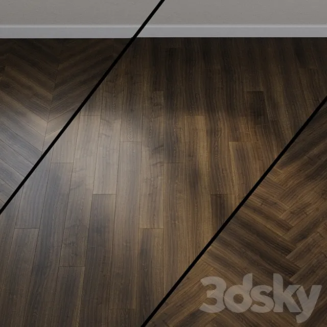 Ter Hurne Unique Parquet Board Unique Oak Aged Brown N06 1101013015 3ds Max