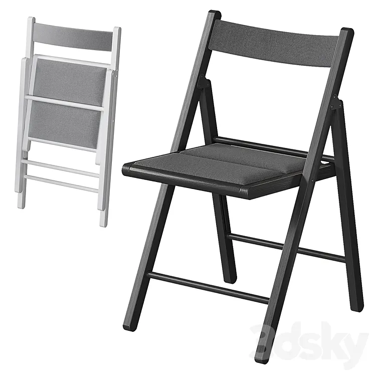 Terje Terier Folding Chair Ikea 3DS Max