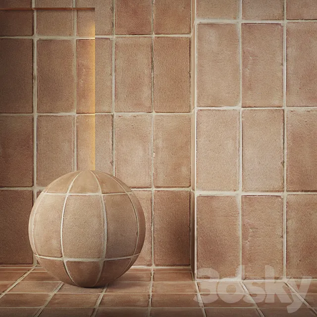 Terracotta tile 3DS Max Model