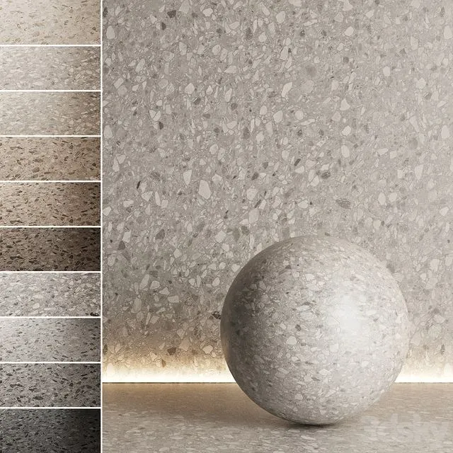 Terrazzo seamless marble 10 3dsMax Model