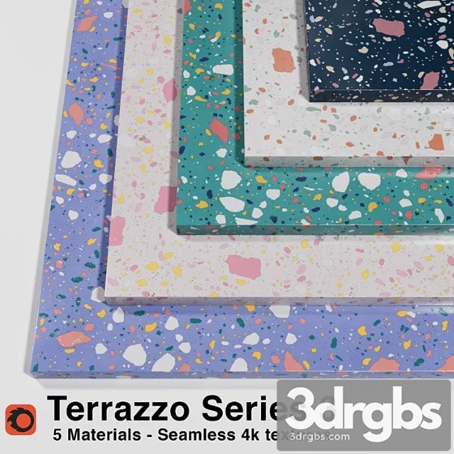 Terrazzo – series 3 (5 seamless materials) 3dsmax Download