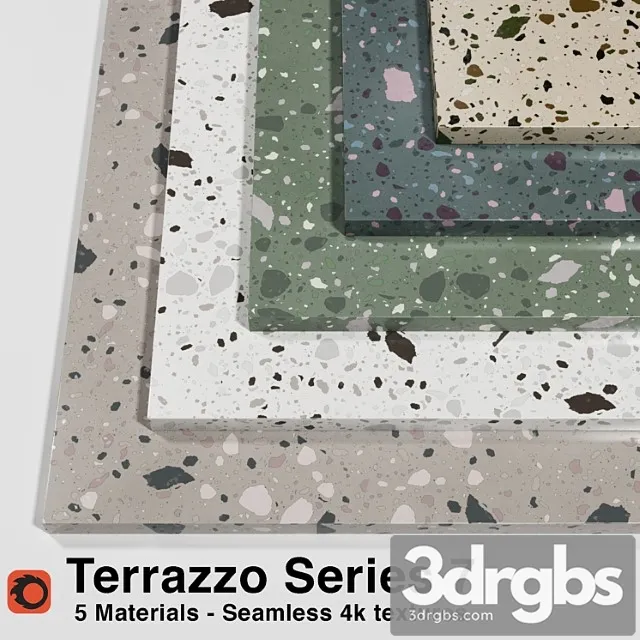 Terrazzo – series 7 (5 seamless materials) 3dsmax Download