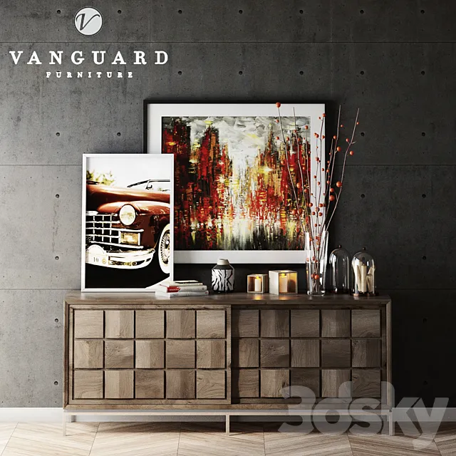 Terrell Entertainment Console by Vanguard Furniture 3ds Max