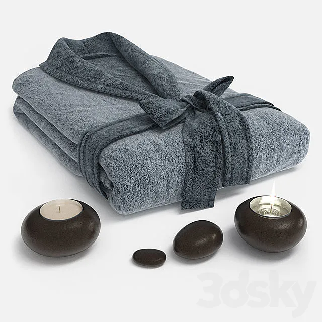 Terry bathrobe 3DS Max Model