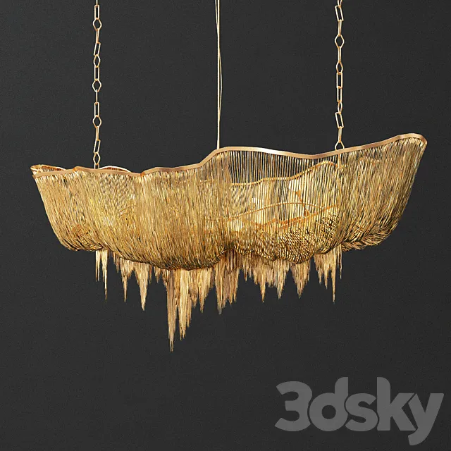 Terzani Atlantis Gold Chandelier 3ds Max