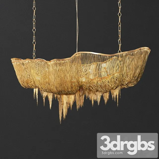 Terzani atlantis gold chandelier