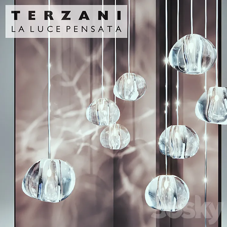 Terzani – Mizu Pendant Light 3DS Max
