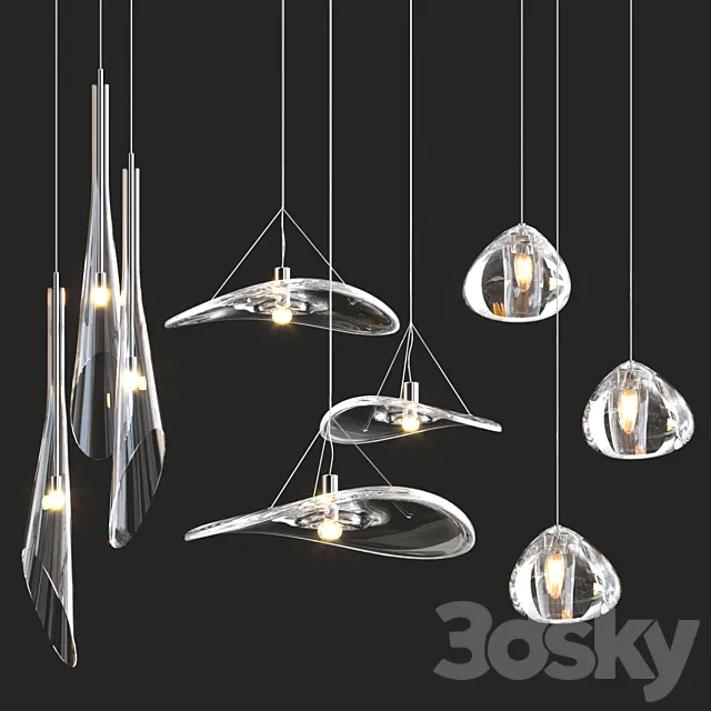 Terzani Pendant Collection 3ds Max