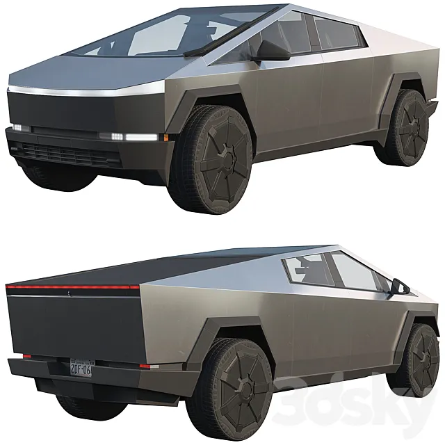 Tesla Cybertruck 2024 3ds Max