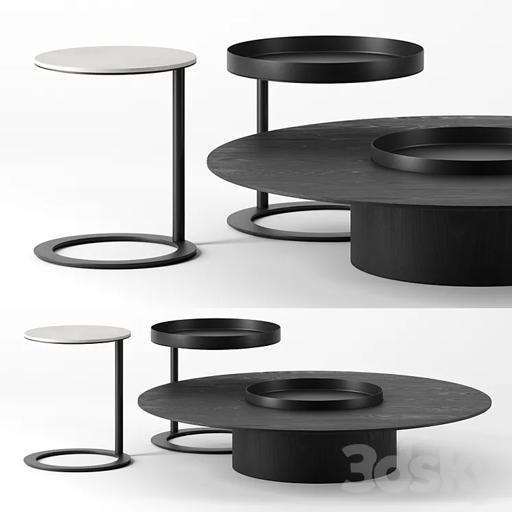 Tethys tables by Living Divani 3DS Max