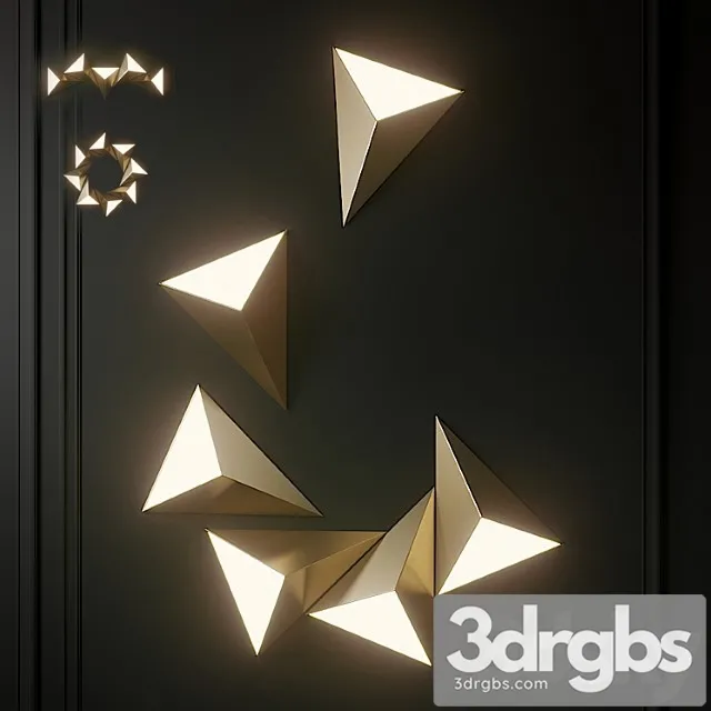 Tetra Wall Light By Cvl Luminaires 3dsmax Download