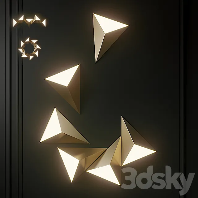 Tetra Wall Light  By CVL Luminaires 3DS Max Model