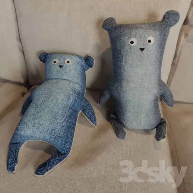 Textile toys denim 3dsMax Model