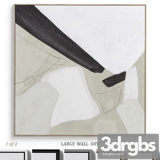 Textural Abstract Neutral Wall Art C 380 3dsmax Download