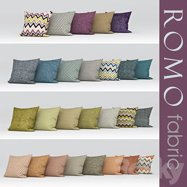 texture romo Marlow fabric a set of fabrics from ROMO 3DSMax File
