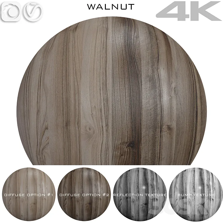 Texture Walnut №6 3DS Max Model