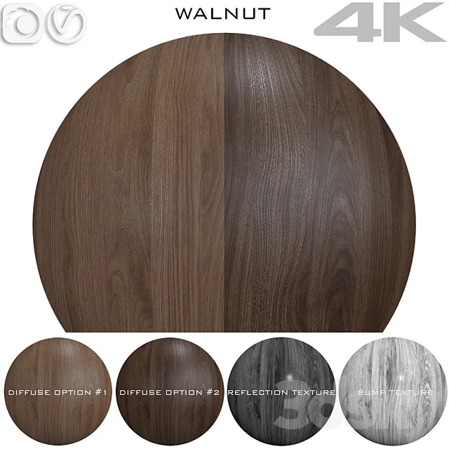 Texture Walnut №4 3ds Max