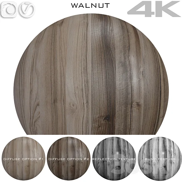 Texture Walnut №6 3DS Max Model