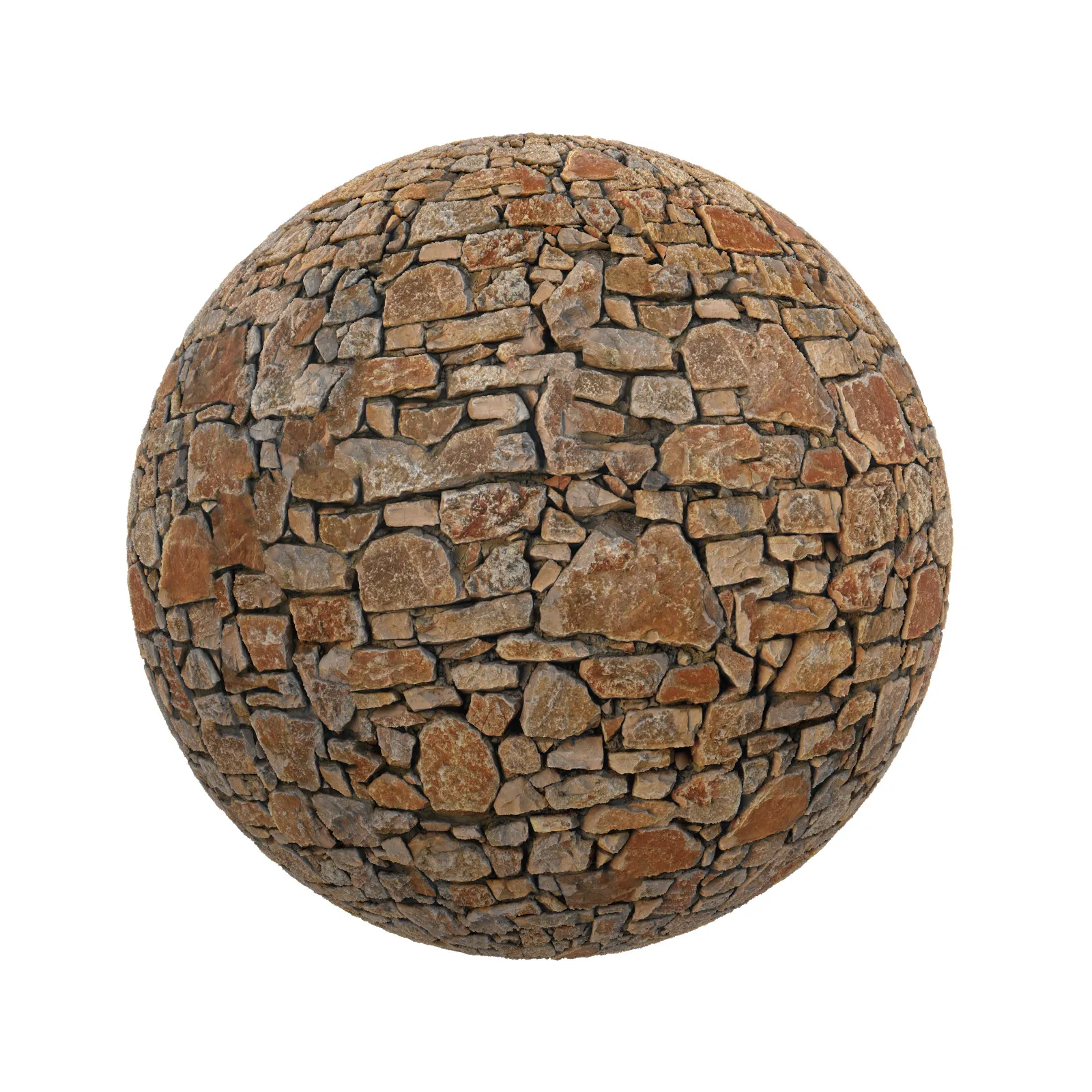TEXTURES – STONES – CGAxis PBR Colection Vol 1 Stones – brown stone pavement