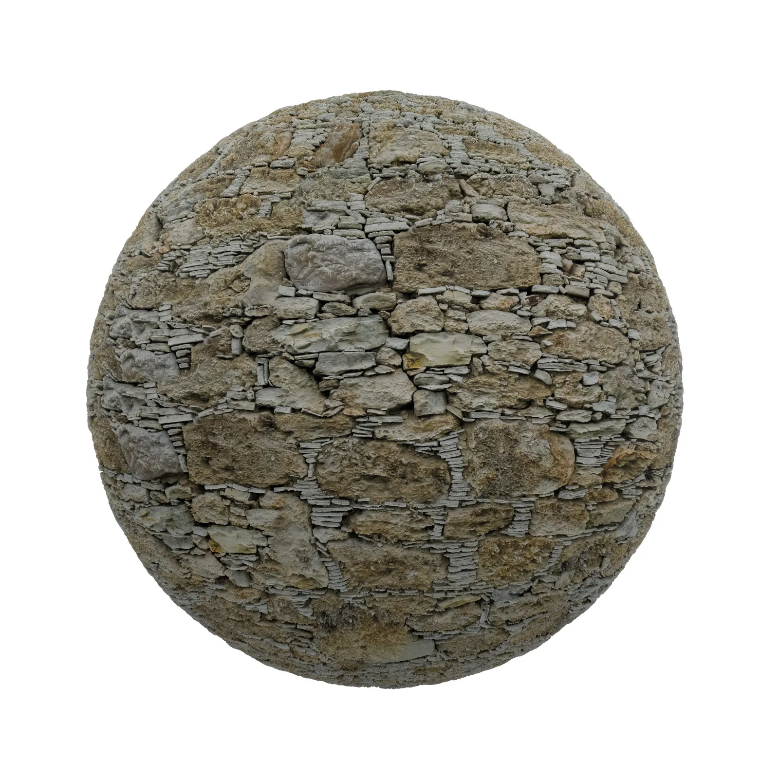 TEXTURES – STONES – CGAxis PBR Colection Vol 1 Stones – irregular stone wall