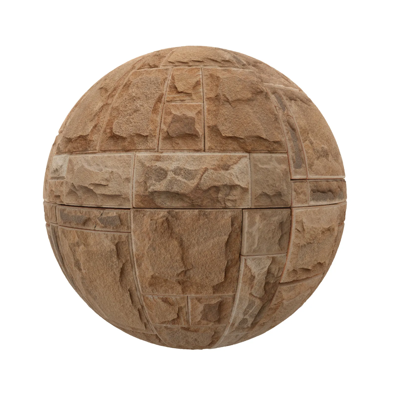 TEXTURES – STONES – CGAxis PBR Colection Vol 1 Stones – orange sandstone bricks