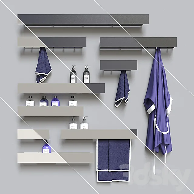 Tezza shelves 3DS Max Model