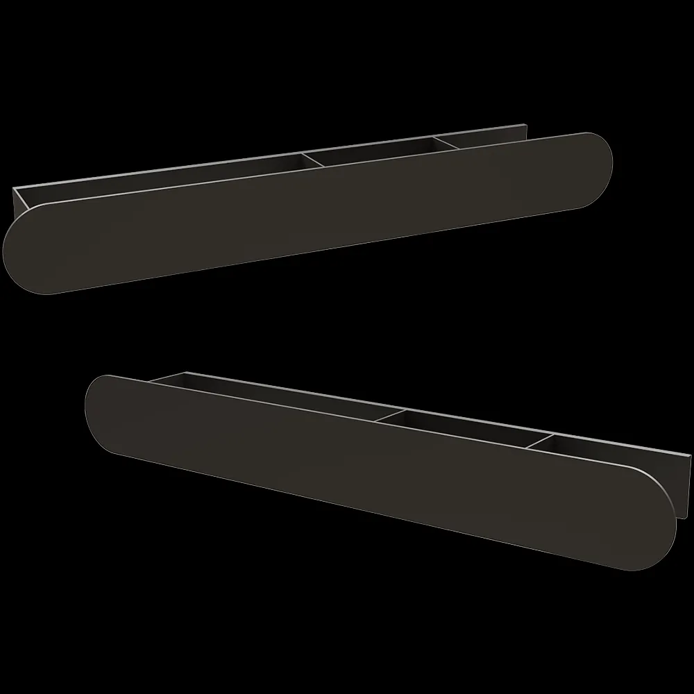 Tezza  – Storage shelf with paper holder and towel bar Tre Disco 3ds Max