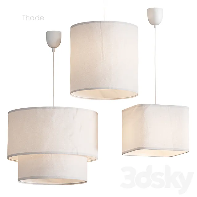 Thade Pendant lamp La Redoute 3DS Max Model