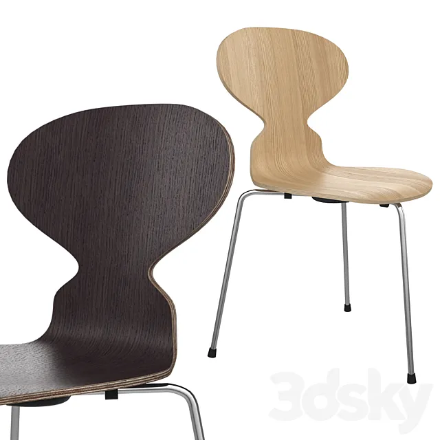 The Ant ™ Chair by Arne Jacobsen Fritz Hansen 3DS Max Model