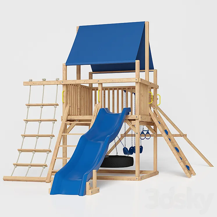 The Bailey Climber Swing Set 3DS Max