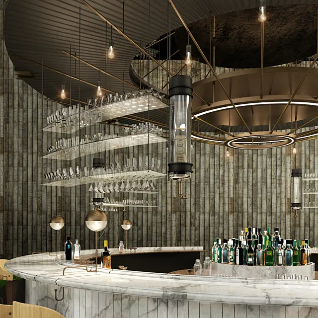 The bar 3DSMax File