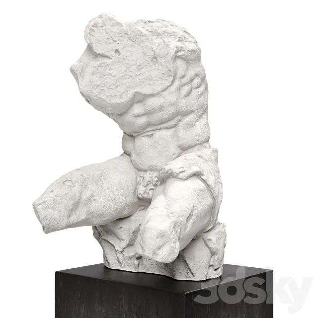 The Belvedere Torso plaster 3ds Max