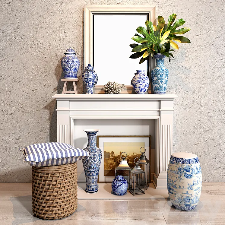 The blues_Vase collections set 03 3DS Max