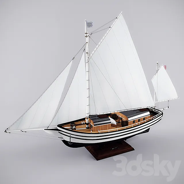 The boat “Spray” 3DS Max Model