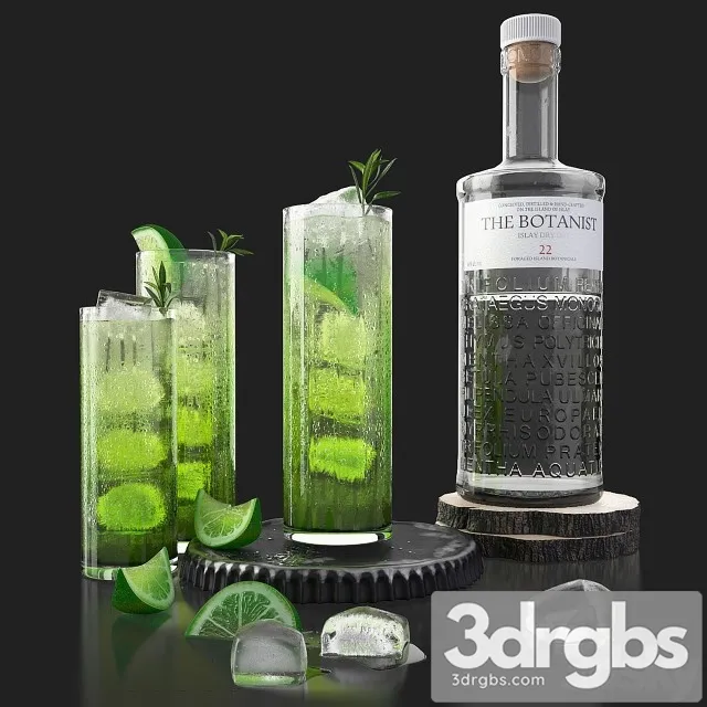 The Botanist Gin Mojito Ice 3dsmax Download