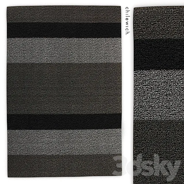 The carpet Chilewich Large Stripe Shag Rug 3DSMax File