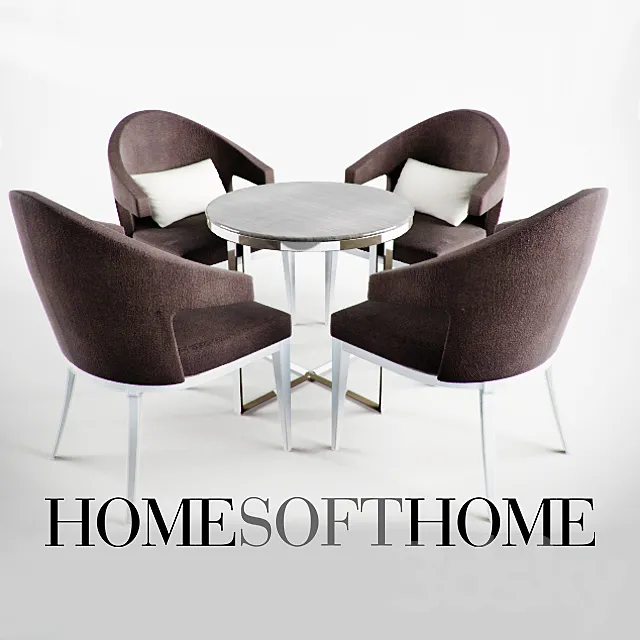 The chair and table Home Soft Home 3ds Max