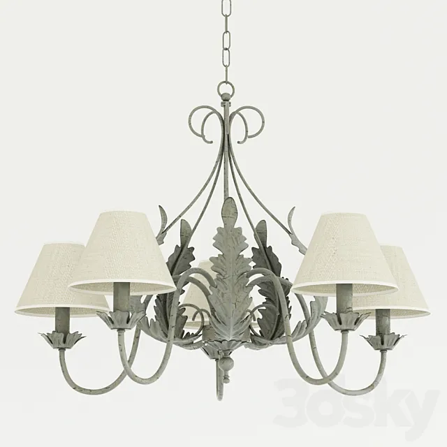 The chandelier in the style of Provence. 3DSMax File