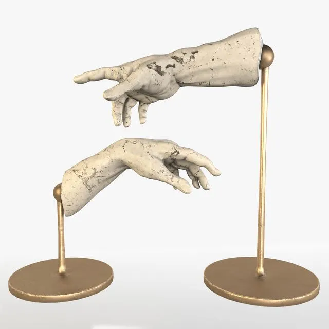 The Creation of Adam Sculpture 3dsMax Model