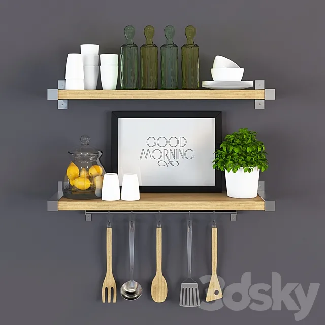 The decor in the kitchen 3DSMax File