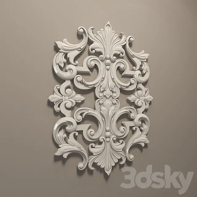 The decorative element 1 3ds Max